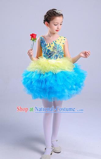 Children Stage Performance Costume Catwalks Folk Dance Clothing Classical Dance Dress