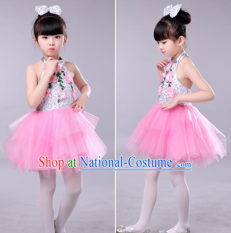 Children Stage Performance Costume Catwalks Folk Dance Clothing Classical Dance Dress