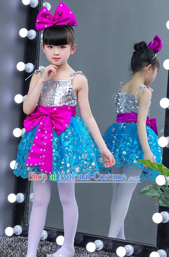 Children Stage Performance Costume Catwalks Folk Dance Clothing Classical Dance Dress