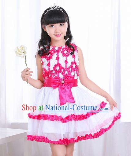 Top Grade Chorus Costumes Stage Performance Bubble Dress Children Modern Dance Clothing for Kids