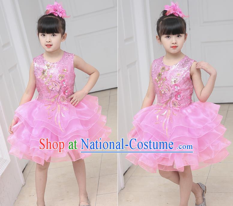 Children Stage Performance Costume Catwalks Folk Dance Clothing Classical Dance Dress