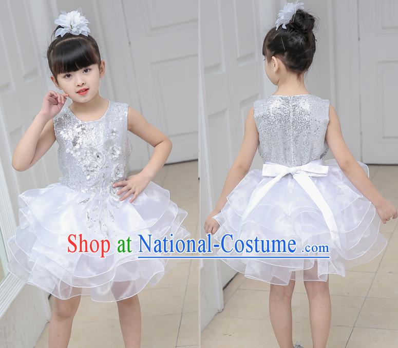 Children Stage Performance Costume Catwalks Folk Dance Clothing Classical Dance Dress