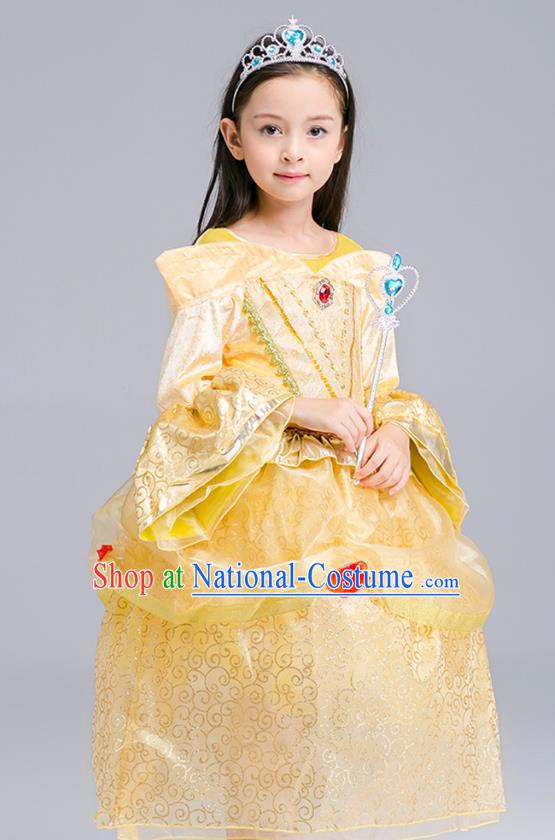 Children Stage Performance Costume Catwalks Folk Dance Clothing Classical Dance Dress