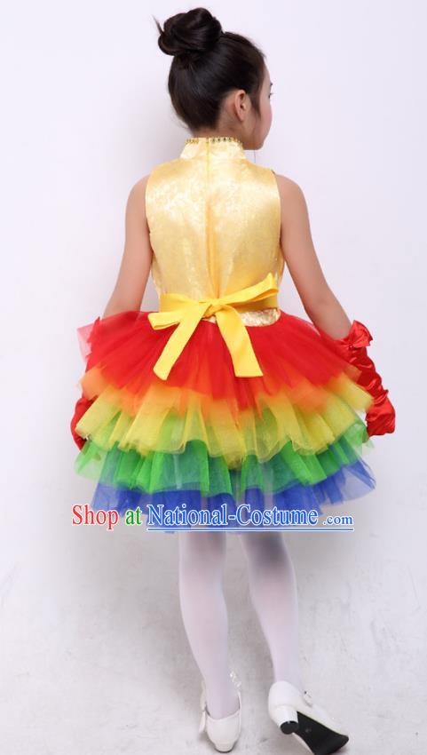 Children Stage Performance Costume Catwalks Folk Dance Clothing Classical Dance Dress