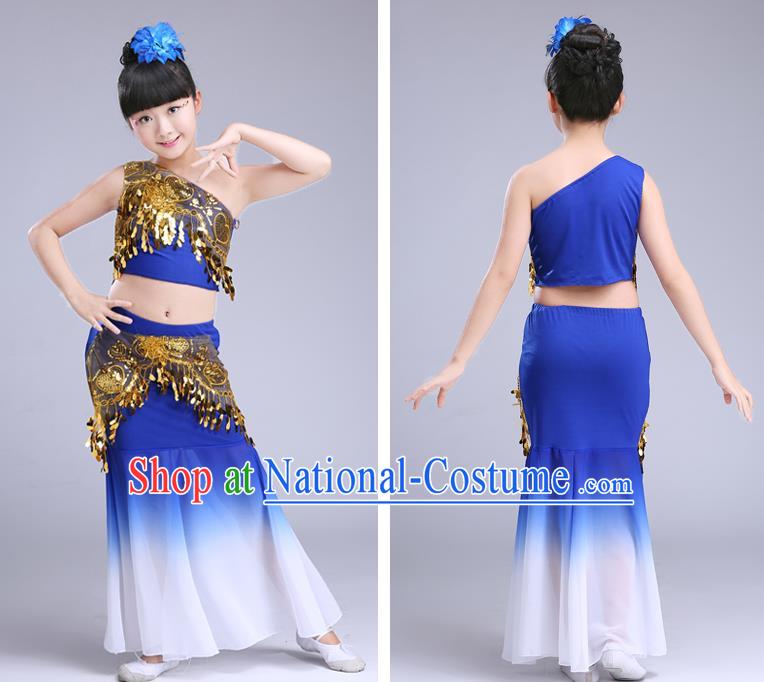 Children Stage Performance Costume Catwalks Folk Dance Clothing Classical Dance Dress