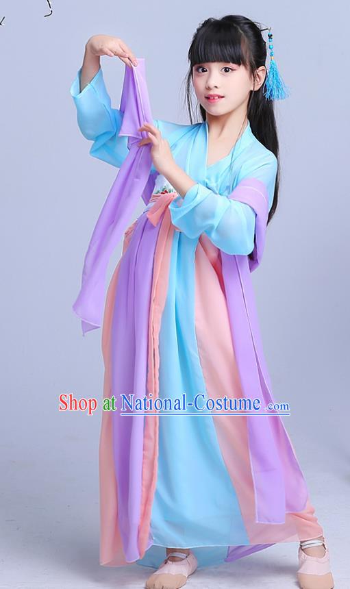 Children Stage Performance Costume Catwalks Folk Dance Clothing Classical Dance Dress