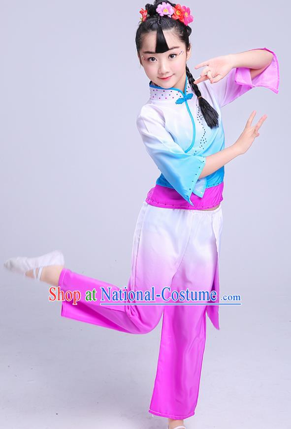 Children Stage Performance Costume Catwalks Folk Dance Clothing Classical Dance Dress