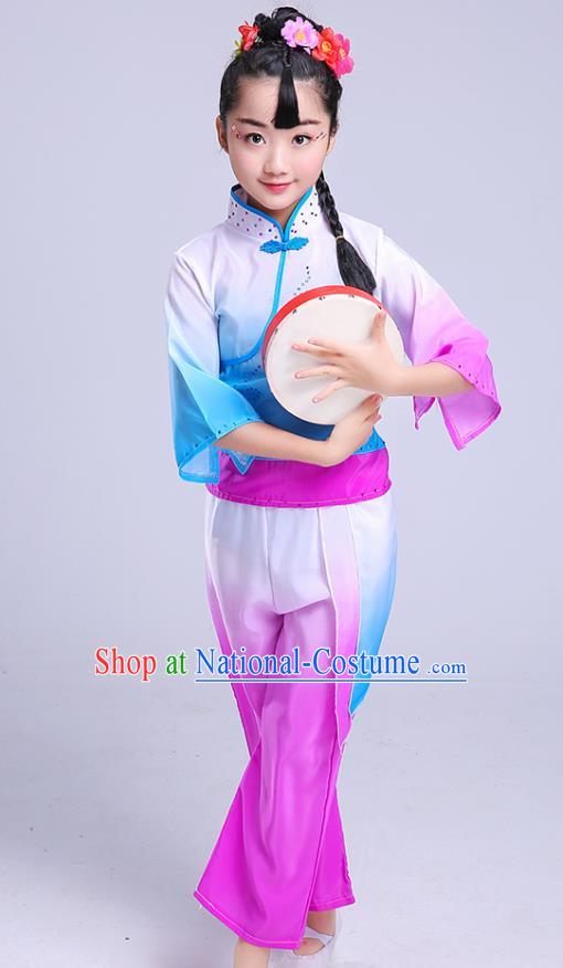 Children Stage Performance Costume Catwalks Folk Dance Clothing Classical Dance Dress