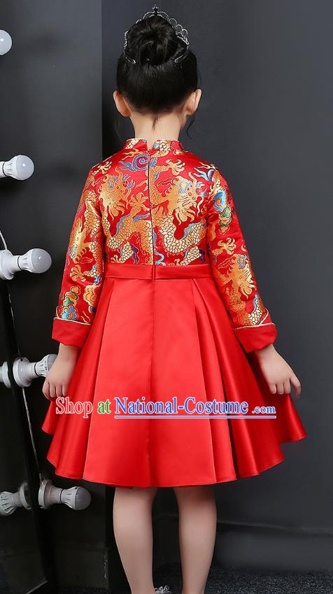 Children Stage Performance Costume Catwalks Folk Dance Clothing Classical Dance Dress