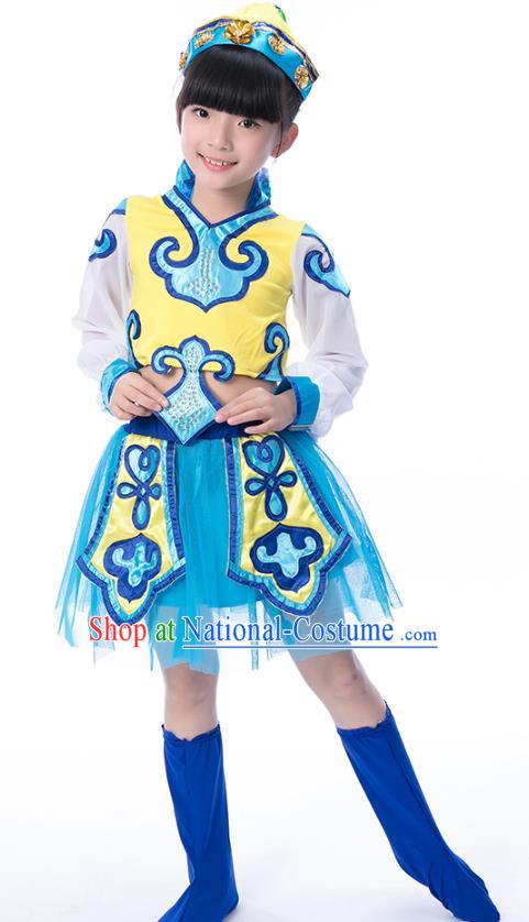 Children Stage Performance Costume Catwalks Folk Dance Clothing Classical Dance Dress