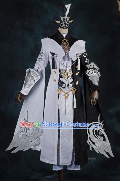 China Ancient Cosplay Swordsman General Costumes Complete Set Chinese Traditional Knight-errant Clothing for Men