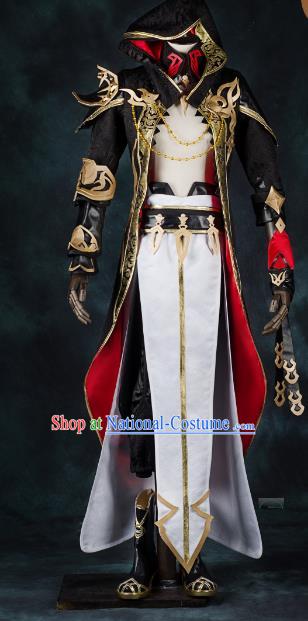 China Ancient Cosplay Swordsman Costumes Chinese Traditional General Knight-errant Clothing for Men