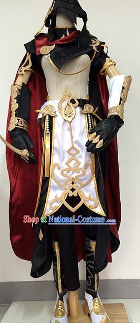 Traditional China Ancient Cosplay Swordsman Costumes Complete Set Chinese Knight-errant Clothing for Men