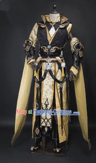 China Ancient Cosplay General Swordsman Costumes Chinese Traditional Knight-errant Clothing for Men