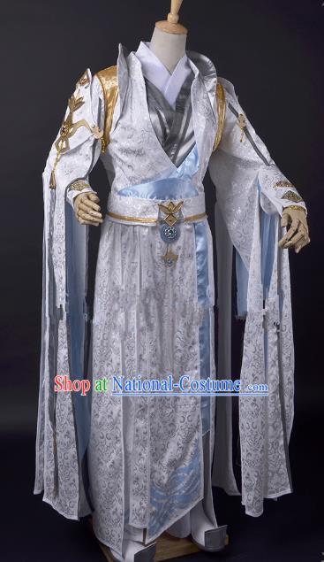 Traditional China Ancient Taoist Cosplay Swordsman Costumes Chinese Knight-errant Clothing for Men