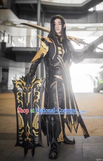 Traditional China Ancient Cosplay General Swordsman Costumes Chinese Knight-errant Clothing for Men