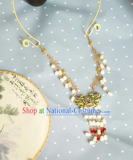 China Ancient Palace Accessories Classical Necklace Chinese Traditional Hanfu Necklet for Women