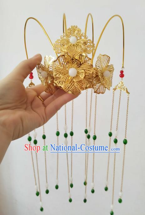 China Ancient Hair Accessories Hanfu Princess Phoenix Coronet Tassel Hair Clips Chinese Classical Hairpins for Women