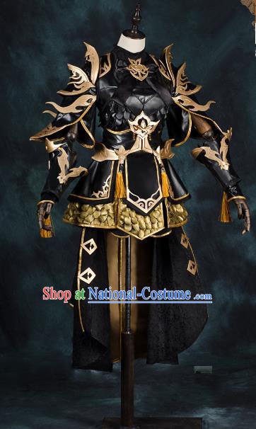 China Ancient Cosplay Female General Swordsman Costumes Chinese Traditional Warriors Knight-errant Clothing for Women