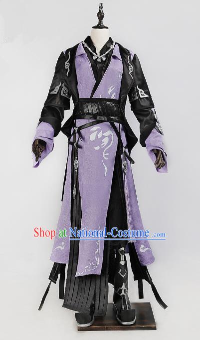 China Traditional Cosplay Prince Swordsman Costumes Chinese Ancient Kawaler Knight-errant Clothing for Men