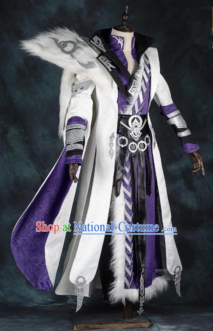 China Traditional Cosplay Prince Swordsman Costumes Chinese Ancient Kawaler Knight-errant Clothing for Men