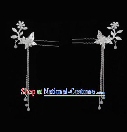 China Ancient Hair Accessories Hanfu Tassel Butterfly Step Shake Chinese Classical Hairpins for Women