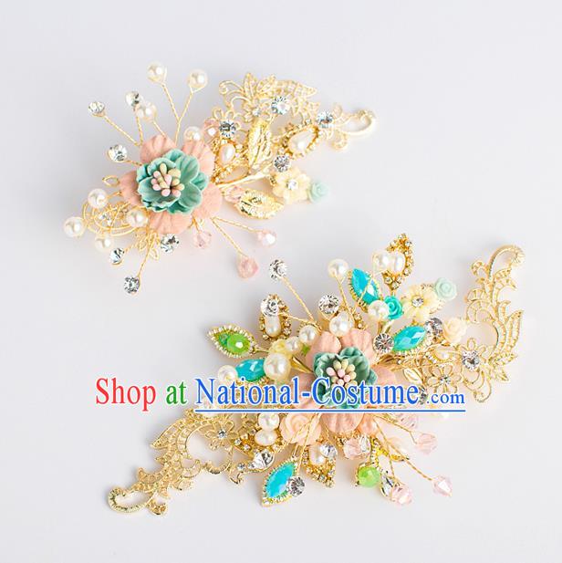 Chinese Ancient Bride Hair Accessories Xiuhe Suit Hairpins Hair Sticks for Women