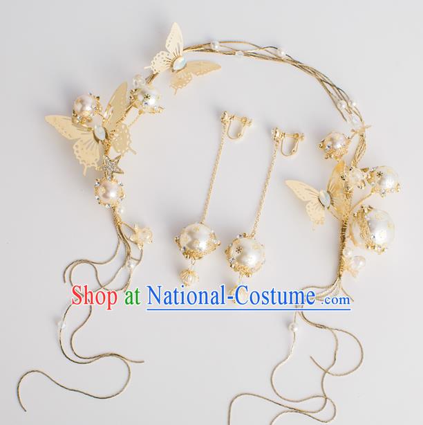 Chinese Ancient Style Hair Jewelry Accessories Cosplay Hairpins Headwear Hair Crown Headdress for Women