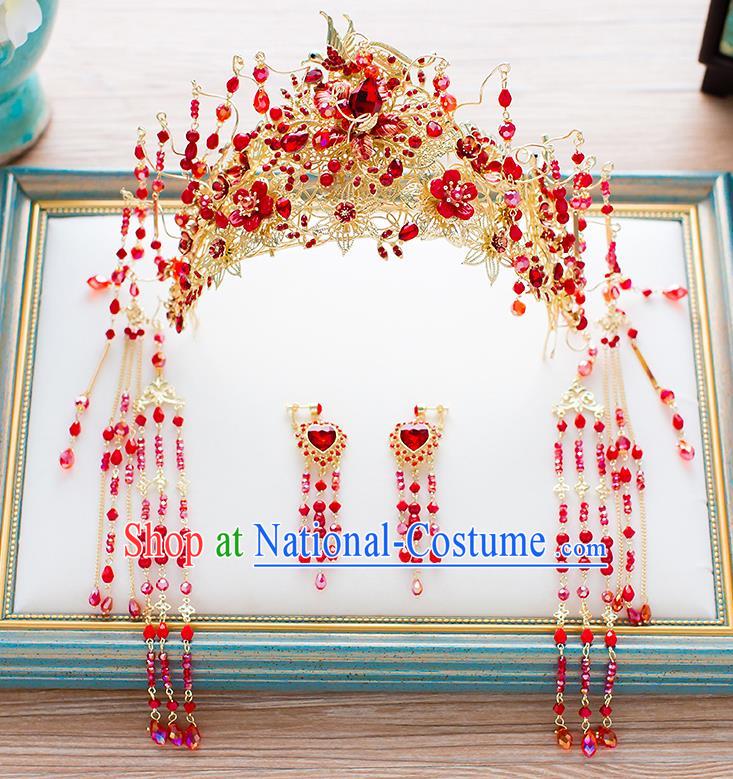 Chinese Ancient Style Hair Jewelry Accessories Cosplay Hairpins Headwear Hair Crown Headdress for Women