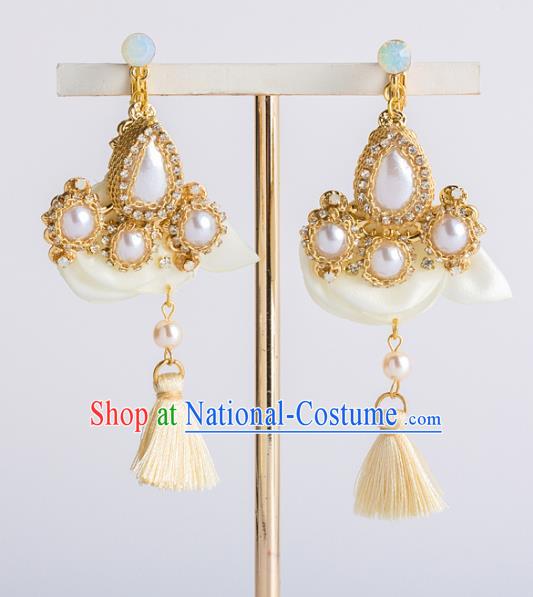 Bride Classical Accessories Pearls Earrings Wedding Eardrop for Women