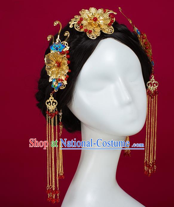 Chinese Ancient Style Hair Jewelry Accessories Cosplay Hairpins Headwear Hair Crown Headdress for Women