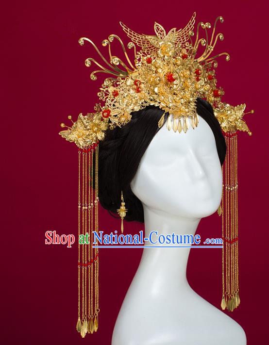 Chinese Ancient Style Hair Jewelry Accessories Cosplay Hairpins Headwear Hair Crown Headdress for Women