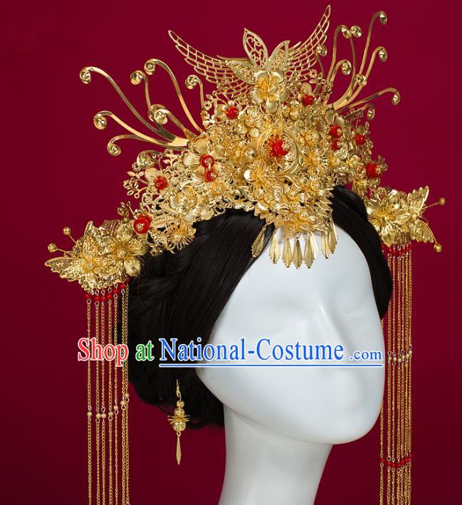 Chinese Ancient Style Hair Jewelry Accessories Cosplay Hairpins Headwear Hair Crown Headdress for Women