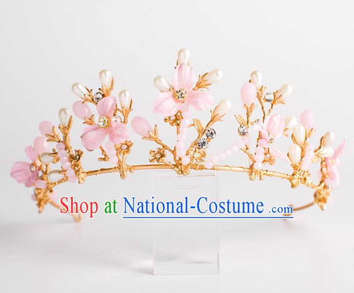 Baroque Bride Hair Accessories Classical Wedding Hair Clasp Retro Flowers Imperial Crown Headwear for Women