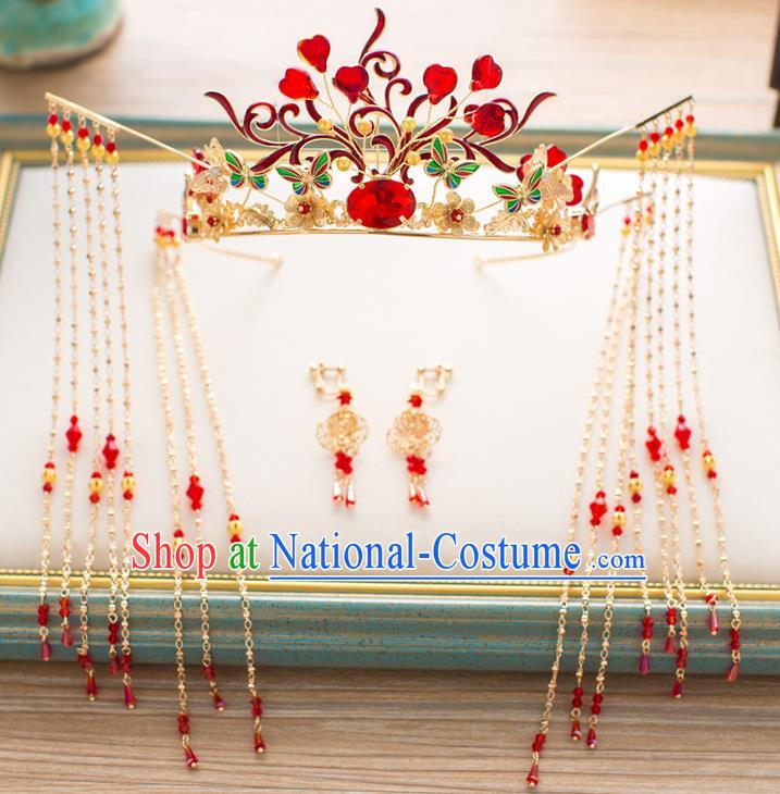 Chinese Ancient Style Hair Jewelry Accessories Cosplay Hairpins Headwear Hair Crown Headdress for Women