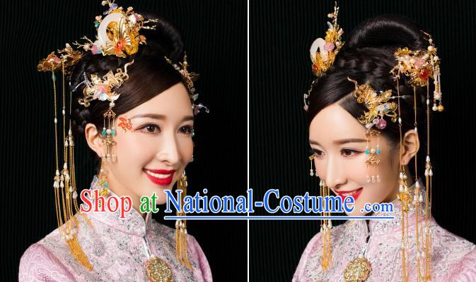 Chinese Ancient Style Hair Jewelry Accessories Cosplay Hairpins Headwear Hair Crown Headdress for Women