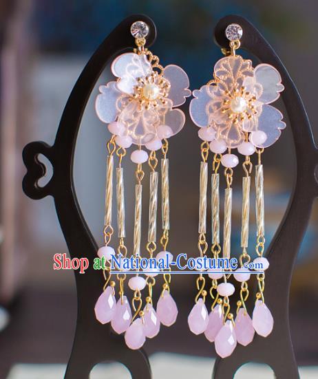 Bride Classical Accessories Pearls Earrings Wedding Jewelry Tassel Eardrop for Women