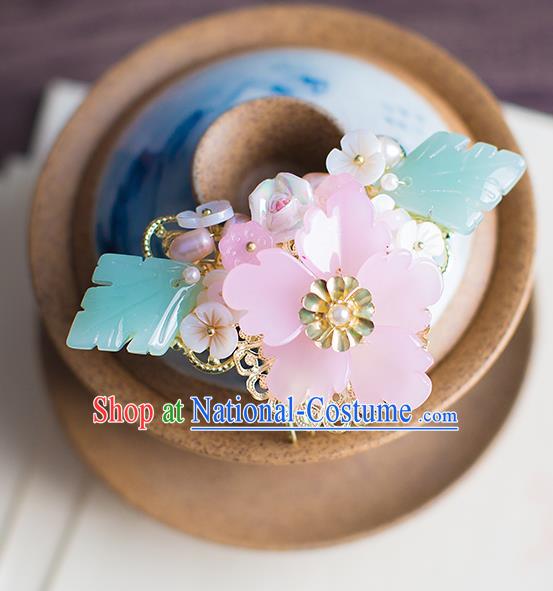 Chinese Traditional Palace Hair Accessories Flowers Hair Comb Ancient Xiuhe Suit Hairpins for Women