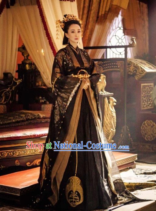 Legend Of Fu Yao Chinese Ancient Imperial Empress Trailing Embroidered Historical Costume for Women