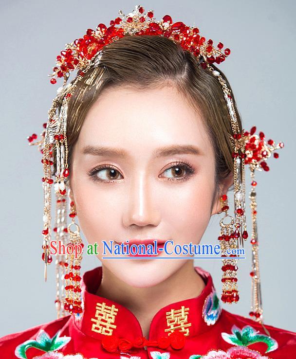 Chinese Ancient Style Hair Jewelry Accessories Cosplay Hairpins Headwear Hair Crown Headdress for Women