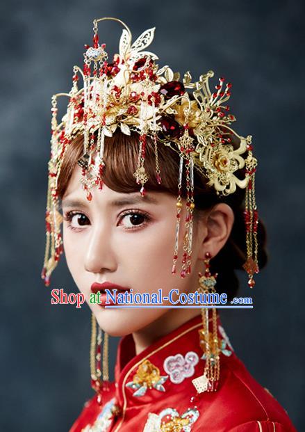 Chinese Ancient Style Hair Jewelry Accessories Cosplay Hairpins Headwear Hair Crown Headdress for Women