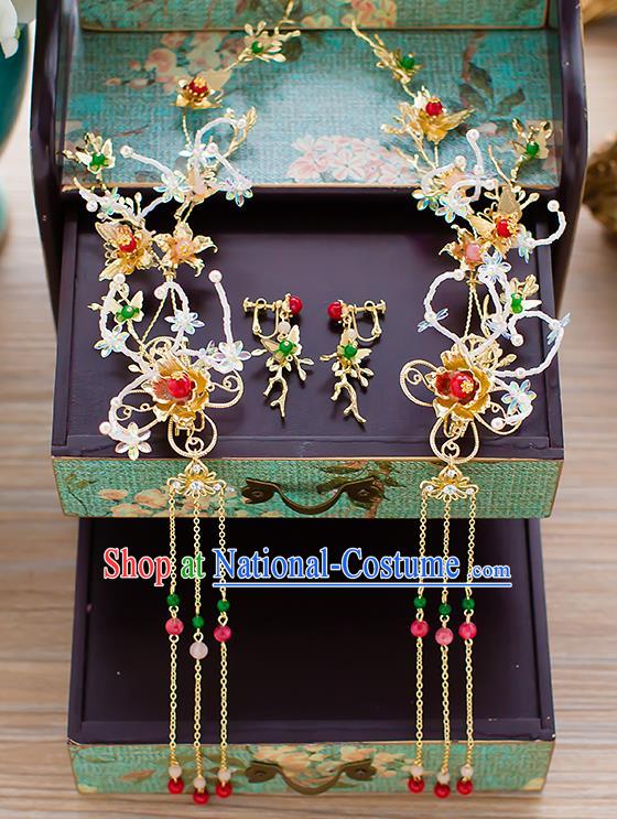 Chinese Ancient Style Hair Jewelry Accessories Cosplay Hairpins Headwear Hair Crown Headdress for Women