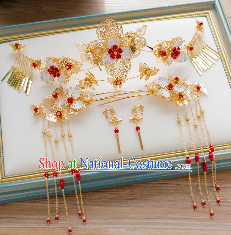 Chinese Ancient Style Hair Jewelry Accessories Cosplay Hairpins Headwear Hair Crown Headdress for Women