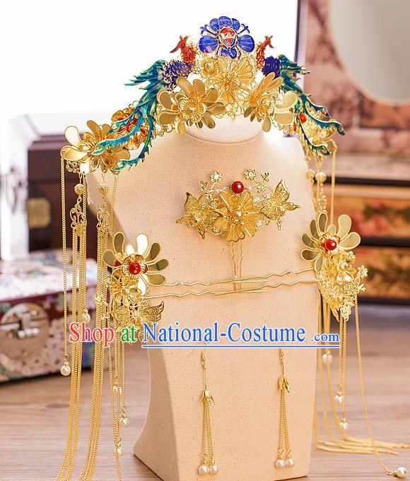 Chinese Ancient Style Hair Jewelry Accessories Cosplay Hairpins Headwear Hair Crown Headdress for Women