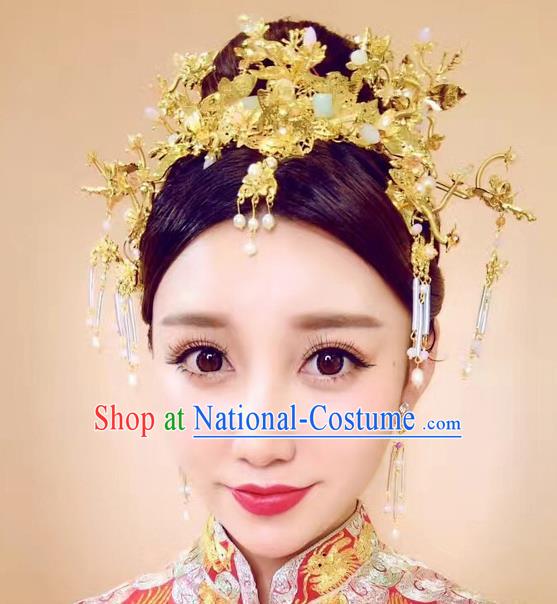 Chinese Ancient Style Hair Jewelry Accessories Cosplay Hairpins Headwear Hair Crown Headdress for Women