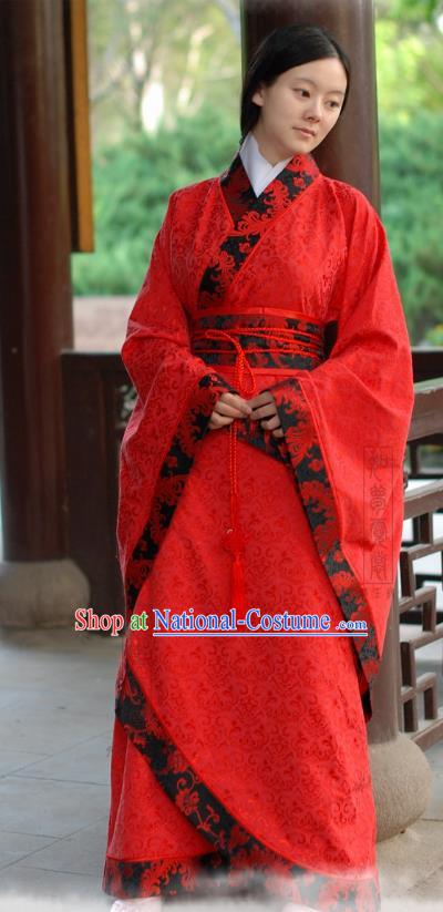 Chinese Traditional Princess Hanfu Dress Ancient Han Dynasty Palace Lady Costume for Women