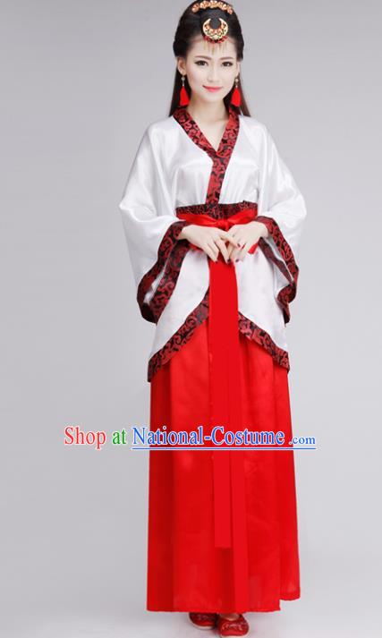 Chinese Traditional Hanfu Dress Ancient Han Dynasty Princess Costume for Women