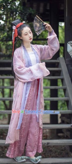 Chinese Ancient Palace Lady Hanfu Tang Dynasty Imperial Concubine Queen Embroidered Historical Costumes for Women