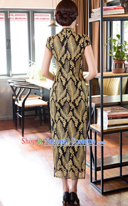 Traditional Ancient Chinese Young Women Cheongsam Dress Republic of China Tangsuit Stand Collar Blouse Dress Tang Suit Clothing