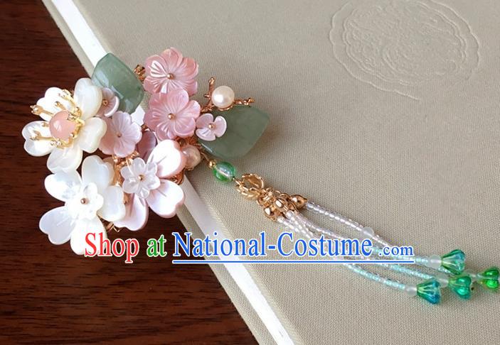 Traditional Handmade Chinese Ancient Classical Hair Accessories Flowers Hair Stick Tassel Hairpins for Women